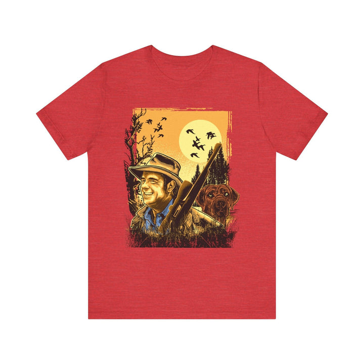 Retro Hunting Companions T Shirt | Heather Red