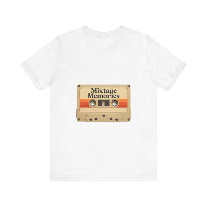 Classic Retro Cassette Mixtape Music T-Shirt | White Twill Tees