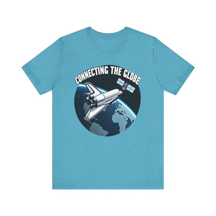 Nasa Global Connection T Shirt | Heather Aqua