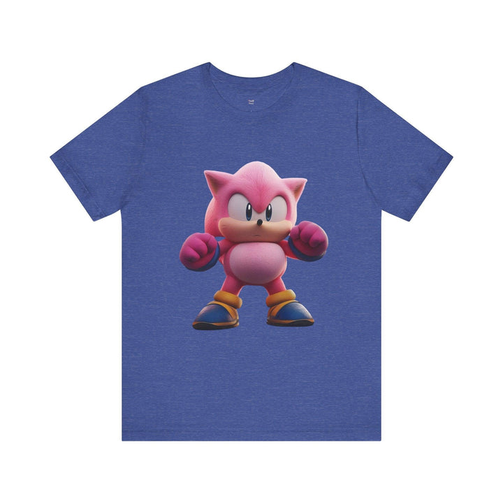 Sonic Pink Power Punch T Shirt | Heather True Royal