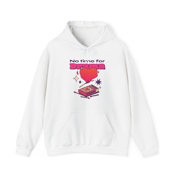 Disney No Time for Drama Hoodie | White