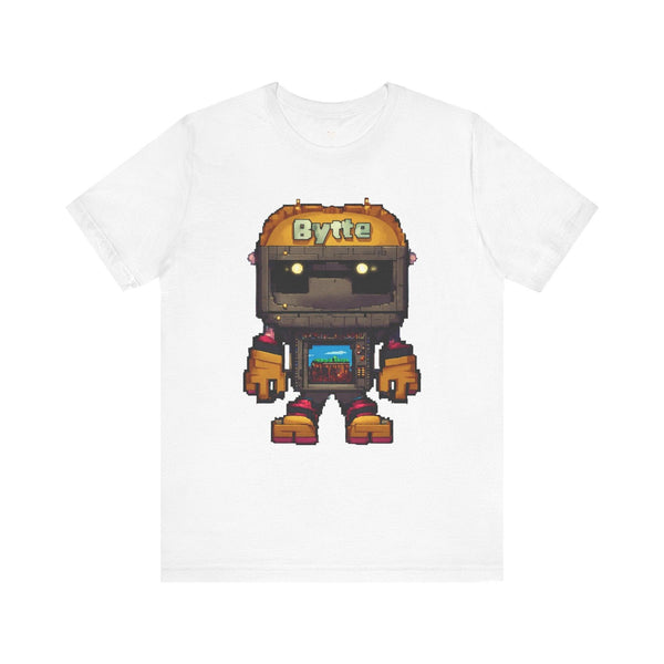 Retro Gaming Bytte Bot T Shirt | White