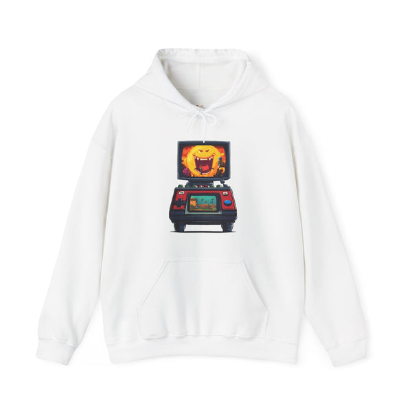 Retro Gaming Pixel Adventure Quest Hoodie | White