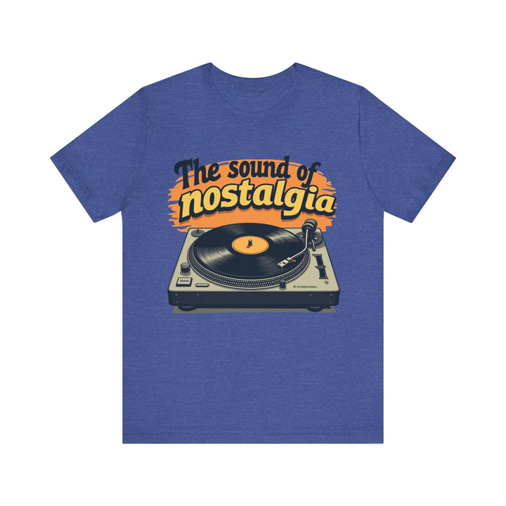Classic The Sound Of Nostalgia T Shirt | Heather True Royal Twill Tees