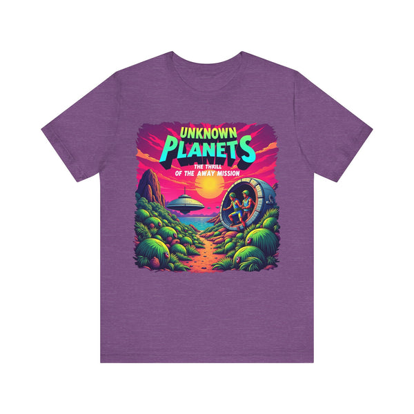 Star Trek Unknown Planets T Shirt | Heather Team Purple