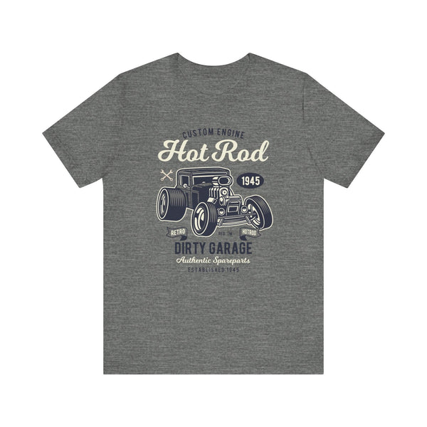 90s Retro Hot Rod T Shirt | Deep Heather