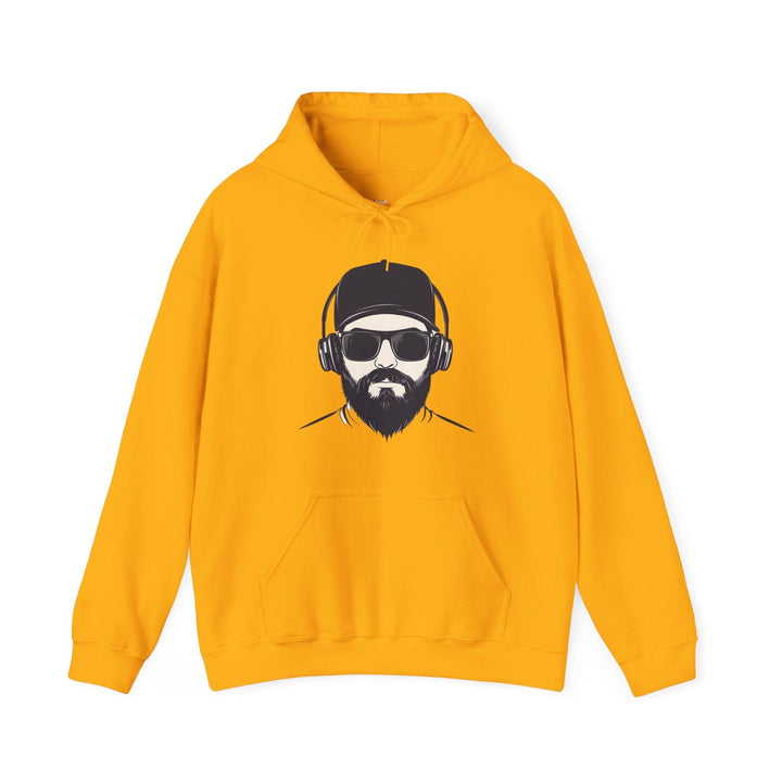 Rapper Bearded Beats Hoodie | Gold