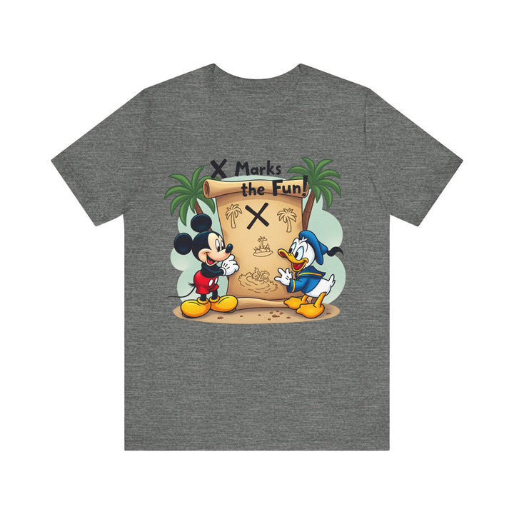 Disney X Marks The Fun T Shirt | Deep Heather
