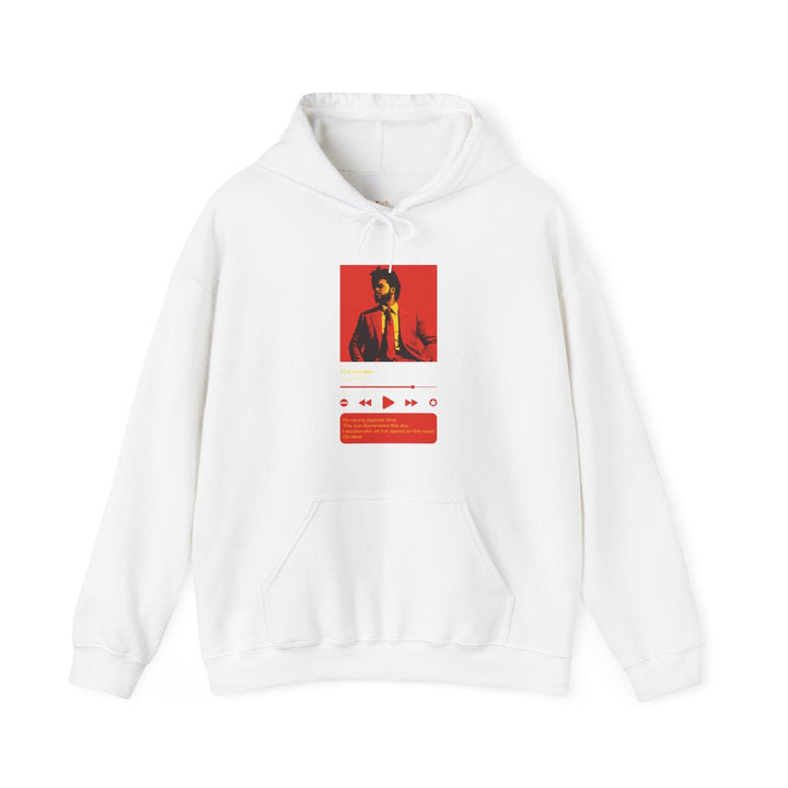 Classic Bright Lights Lyric Hoodie | White