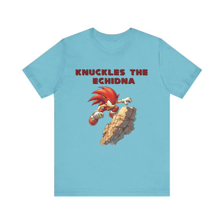 Sonic Red Streak Climber T Shirt | Turquoise Twill Tees