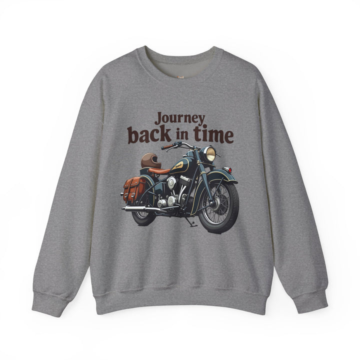 Retro Journey Back In Time Sweatshirt | Graphite Heather