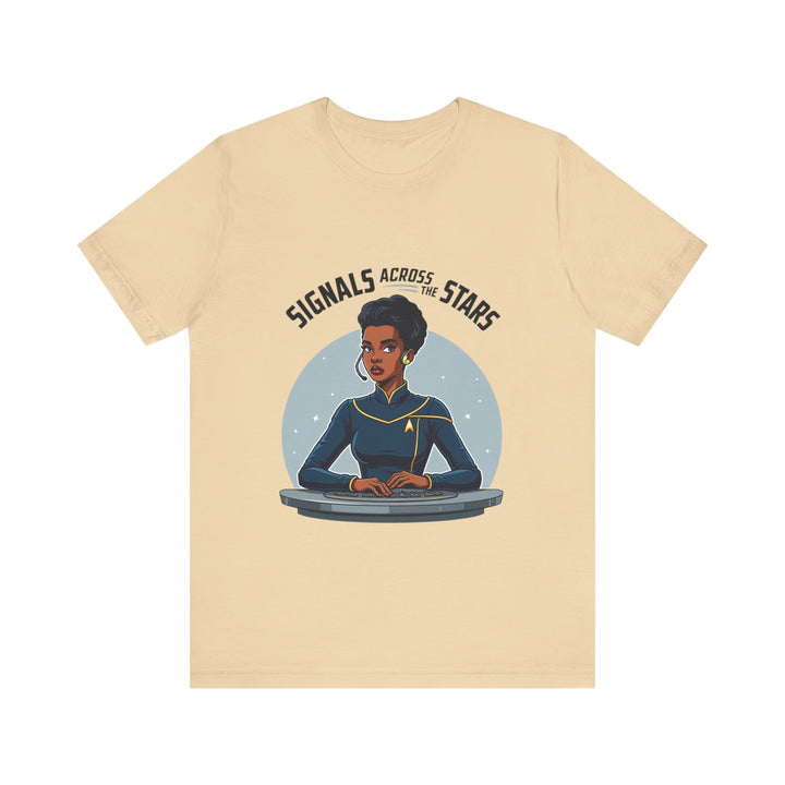 Star Trek Signals Across The Stars T Shirt | Soft Cream Twill Tees