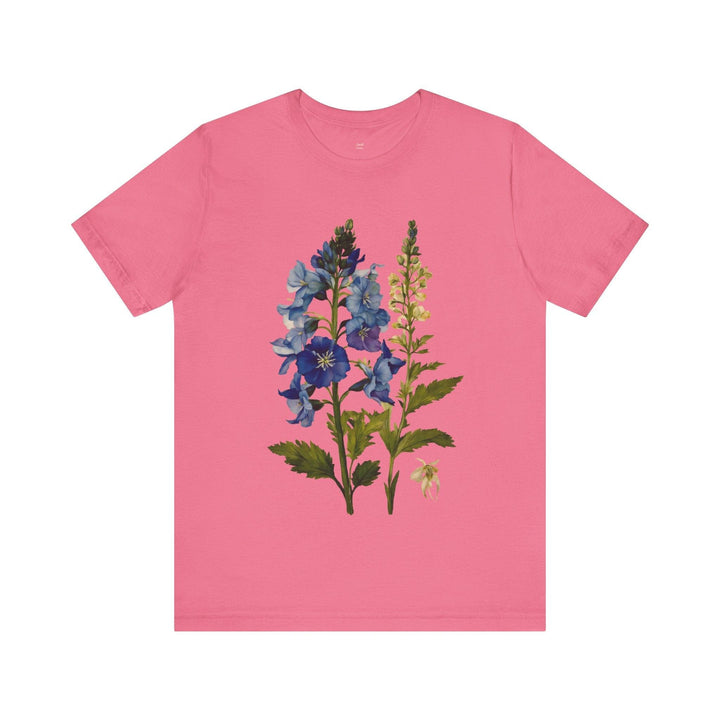 Flower Blue Blossom Beauty T Shirt | Charity Pink