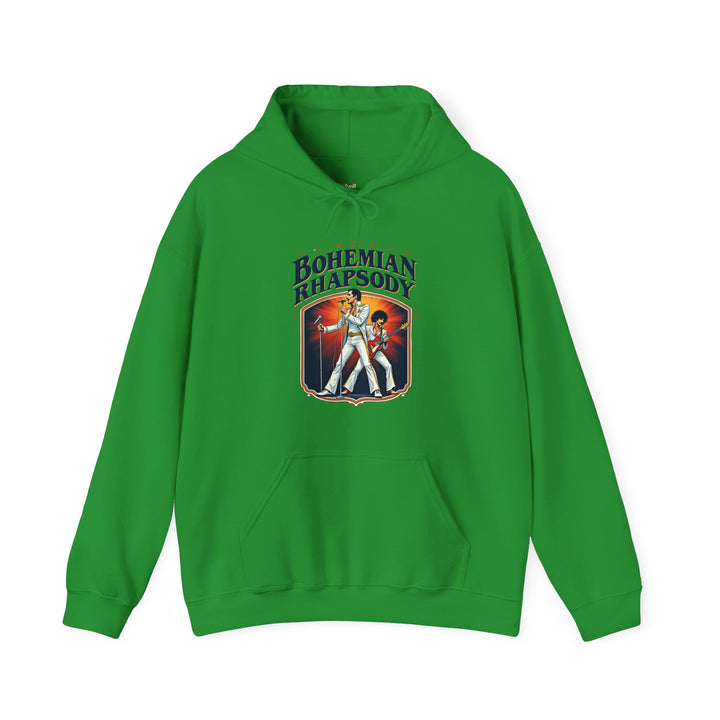 Band Bohemian Rhapsody Tribute Hoodie | Irish Green Twill Tees
