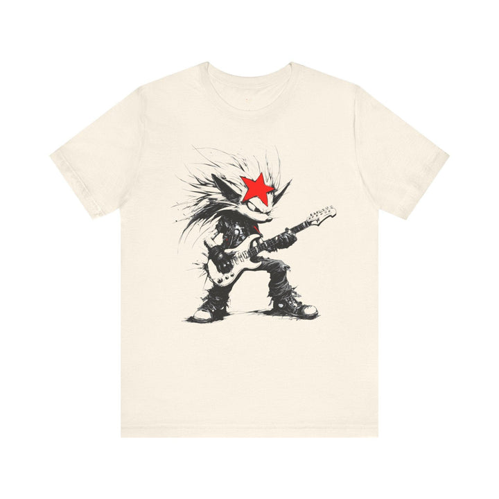 Sonic Rockstar Rebel Hedgehog T Shirt | Natural