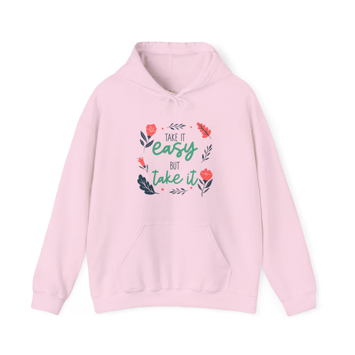 Flower Blossom Inspiration Quote Hoodie | Light Pink