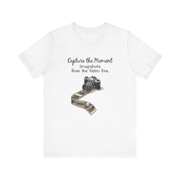 Retro Snapshots Capture the Moment T Shirt | White