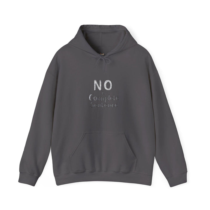 Retro No is Enough Hoodie | Charcoal