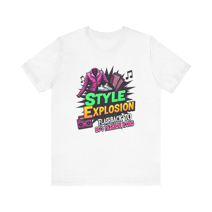 80s Retro Fashion Icons T Shirt | White