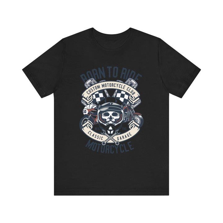 90s Born to Ride Motorcycle T Shirt | Black