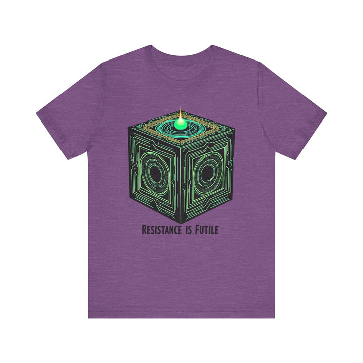 Star Trek Borg Cube T Shirt | Heather Team Purple