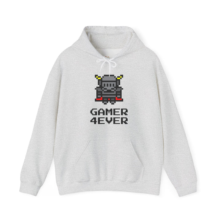 Retro Gaming 8-Bit Knight Hoodie | Ash