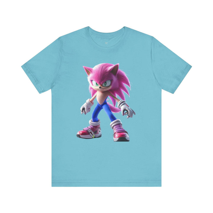 Sonic Pink Speed Queen T Shirt | Turquoise