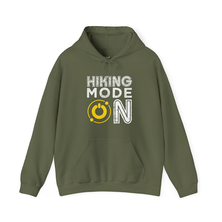 Hiking Mode On Hoodie | Military Green