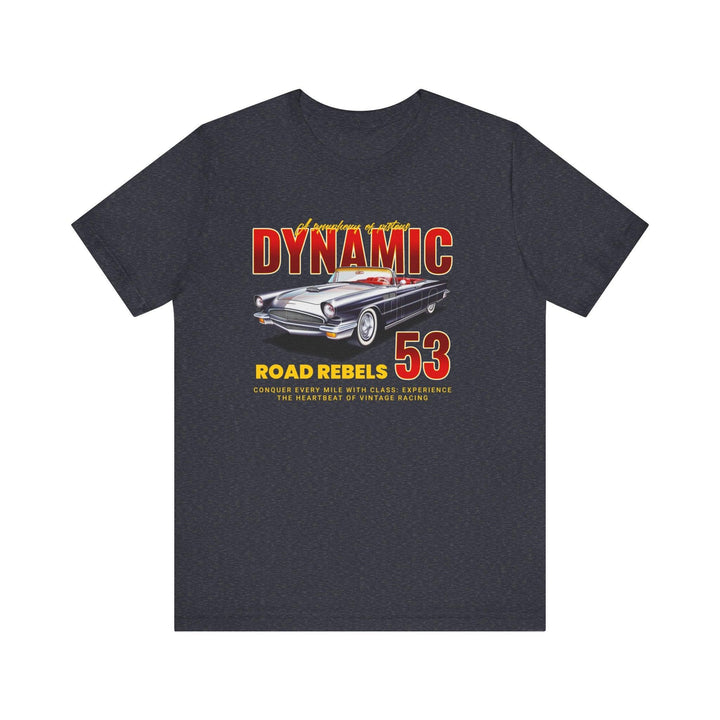 80s Dynamic Road Rebels 53 T Shirt | Heather Navy