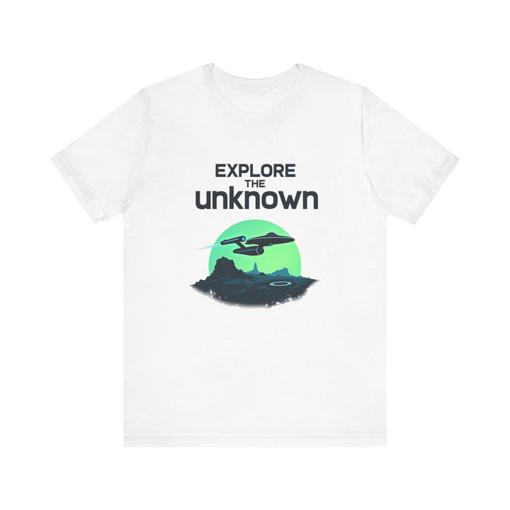 Star Trek Explore The Unknown T Shirt | White Twill Tees