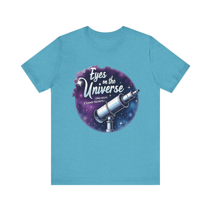 Nasa Stargazer Telescope T Shirt | Heather Aqua