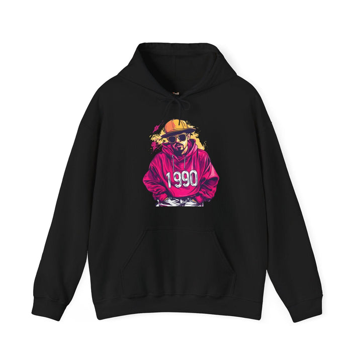 90s Street Style Hoodie | Black