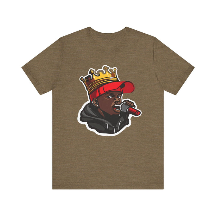 Rapper Royalty T Shirt | Heather Olive