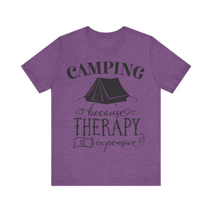 Summer Camp Therapy Costs T Shirt | Heather Team Purple