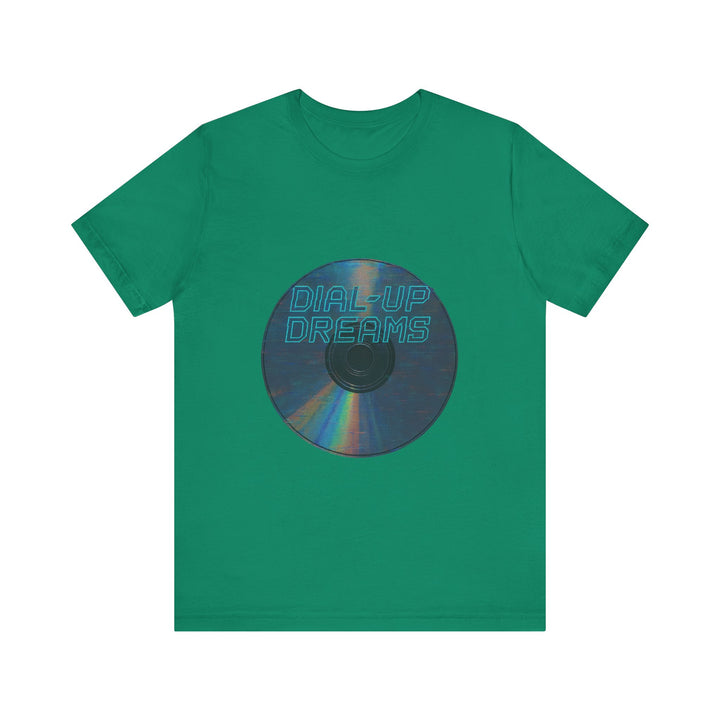 Retro Y2K Glitchy CD-ROM Vintage T-Shirt | Kelly Twill Tees