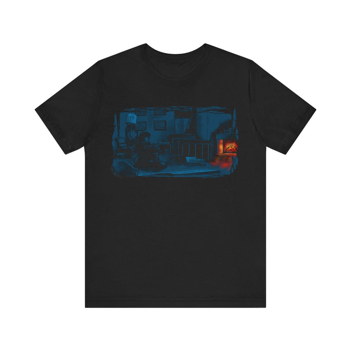 90s Cozy Winter Evening T Shirt | Black