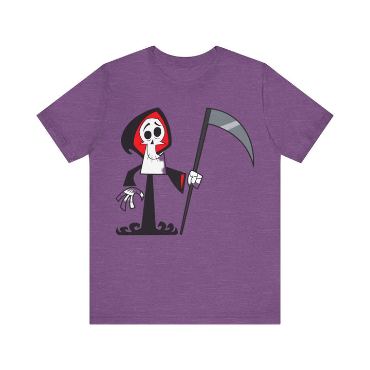 Disney Grim Reaper Vibes T Shirt | Heather Team Purple