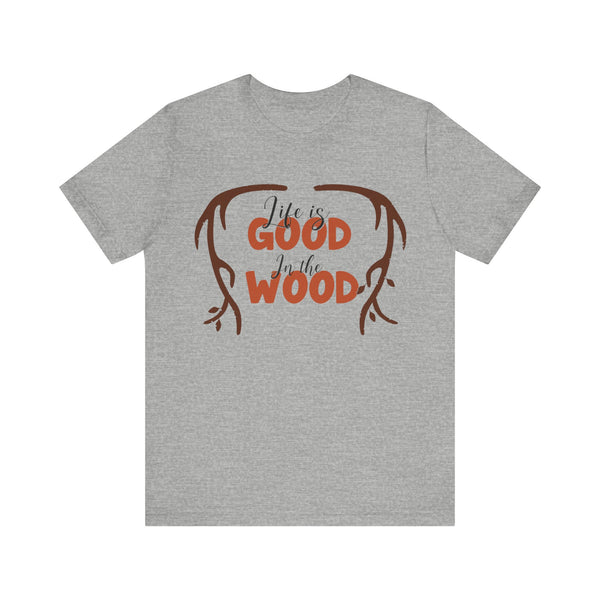 Summer Camp Quality Wood T Shirt | Athletic Heather