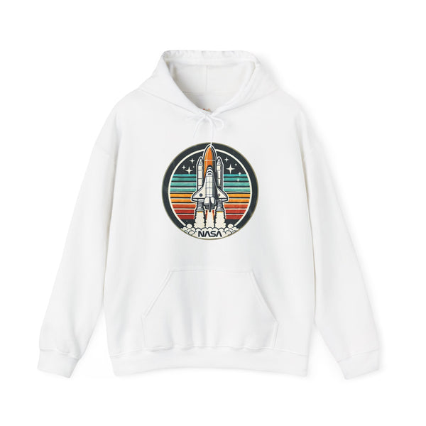 Nasa Retro Shuttle Hoodie | White