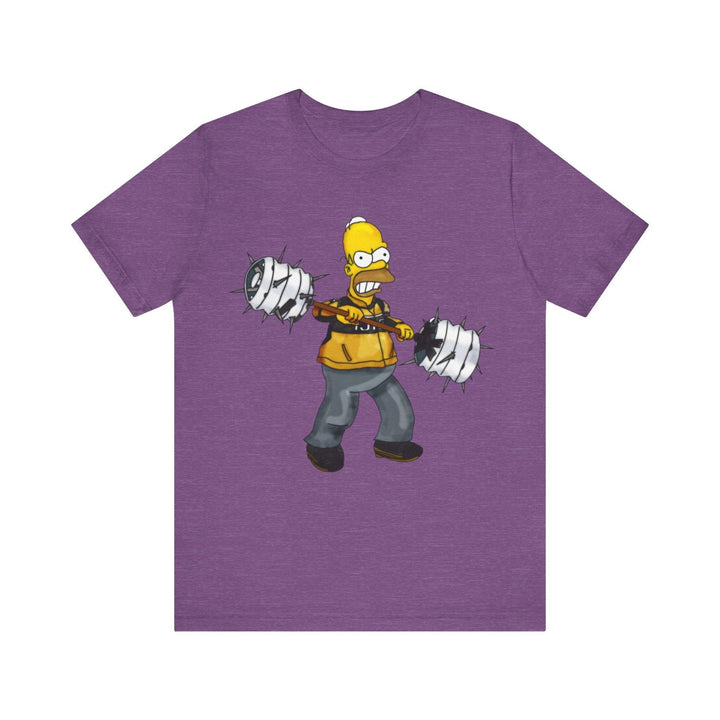 Disney Battle-Ready Homer T Shirt | Heather Team Purple