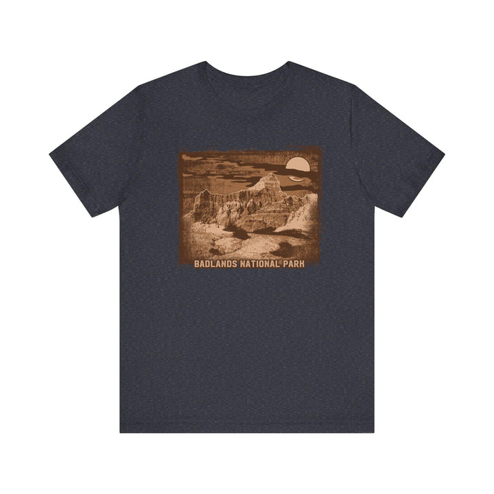 80s Badlands National Park T Shirt | Heather Navy