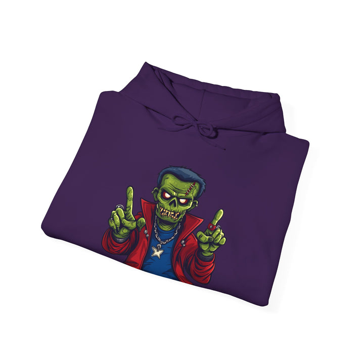 Rapper Rockin' Frankenstein Hoodie | Twill Tees