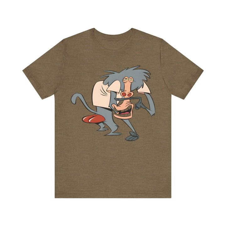 Disney Quirky Baboon T Shirt | Heather Olive