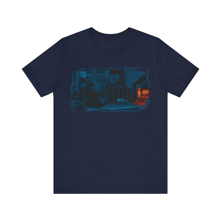 90s Cozy Winter Evening T Shirt | Navy