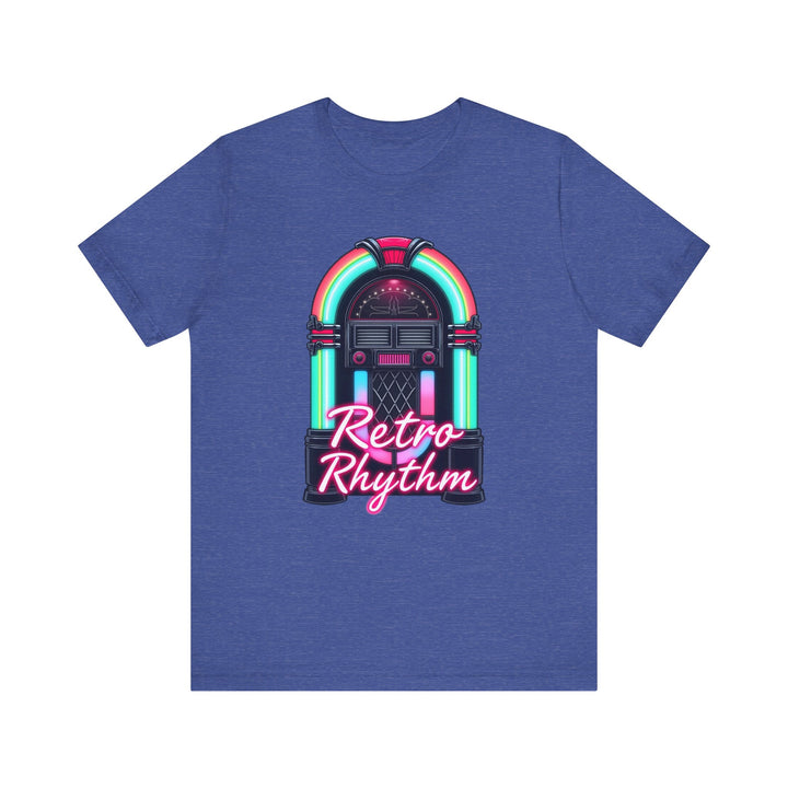 Classic Retro Rhythm T Shirt | Heather True Royal