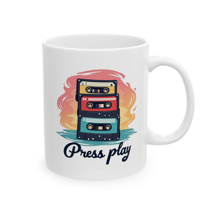 Retro Press Play Cassette Mug |