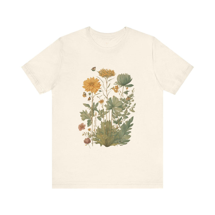 Flower Floral Symphony T Shirt | Natural