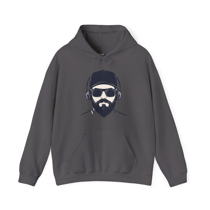 Rapper Bearded Beats Hoodie | Charcoal