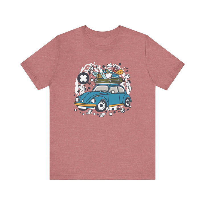 Fishing Road Trip T Shirt | Heather Mauve