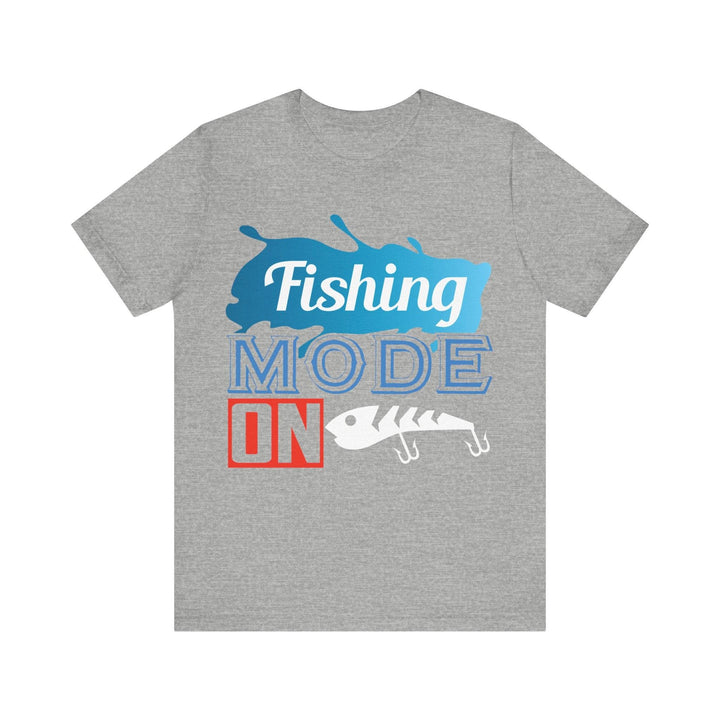 Fishing Mode On T Shirt | Athletic Heather